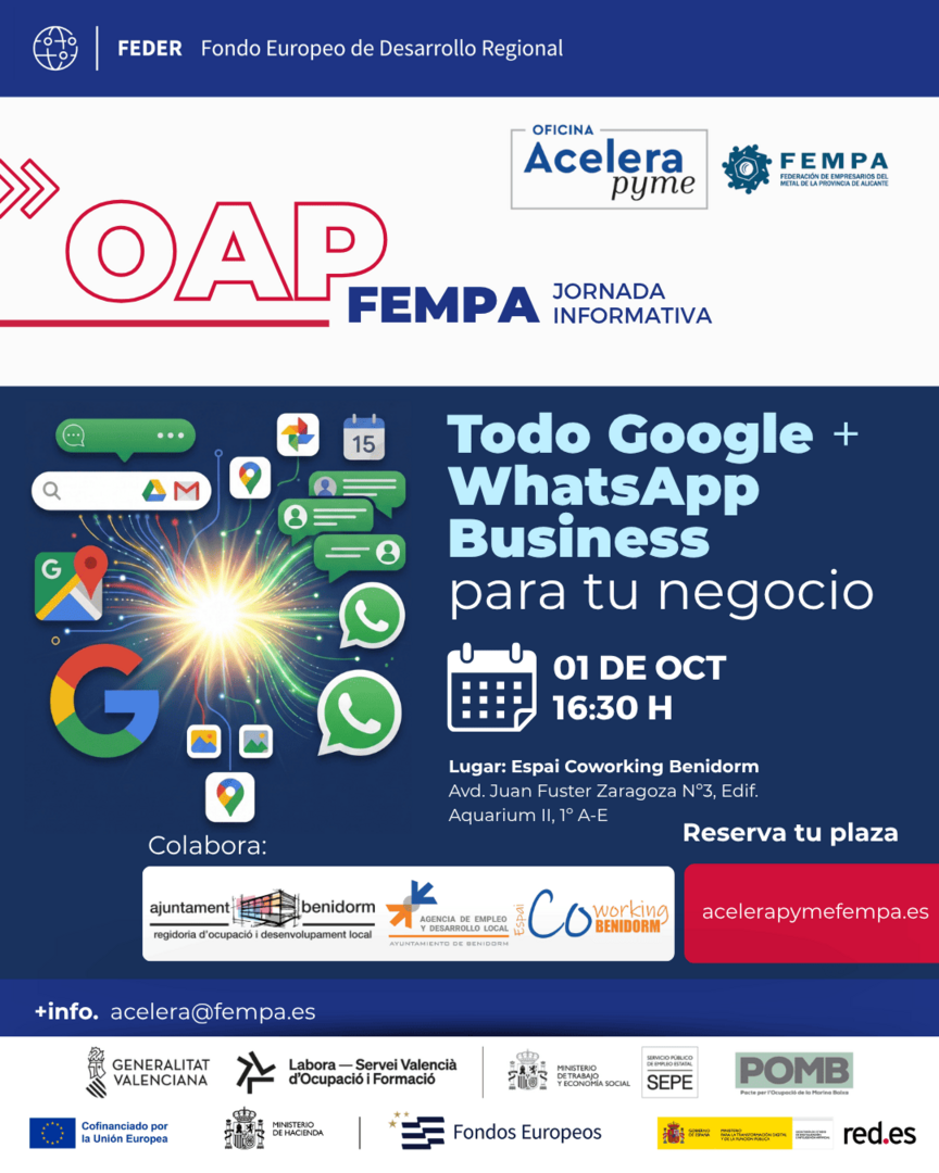 Todo Google, WhatsApp y Business para tu negocio